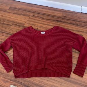 Women’s red old navy sweater.
